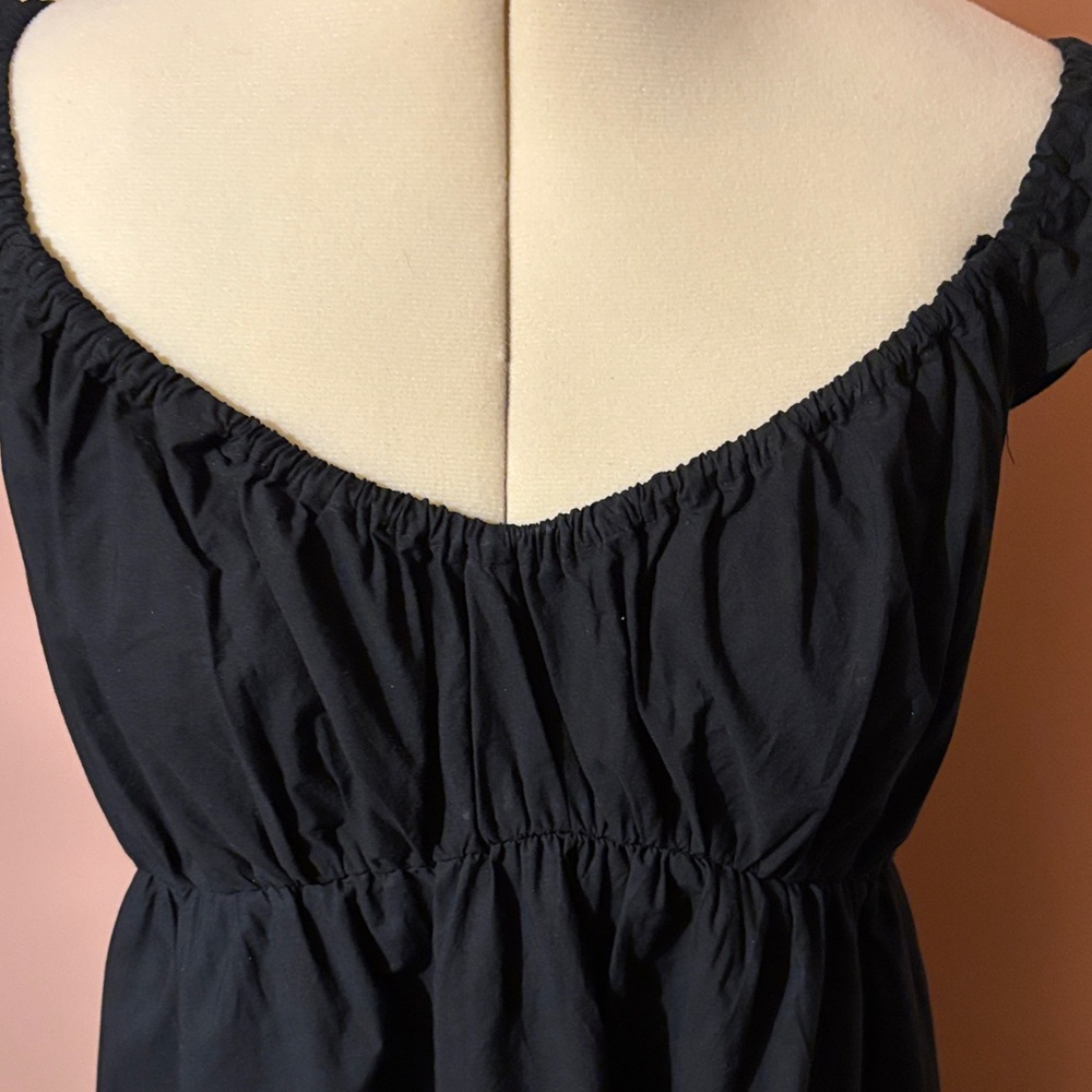 Universal Thread Black Ruffle-Shoulder Maxi Dress - Picture 3 of 5